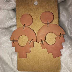 Polymer clay desert earrings
